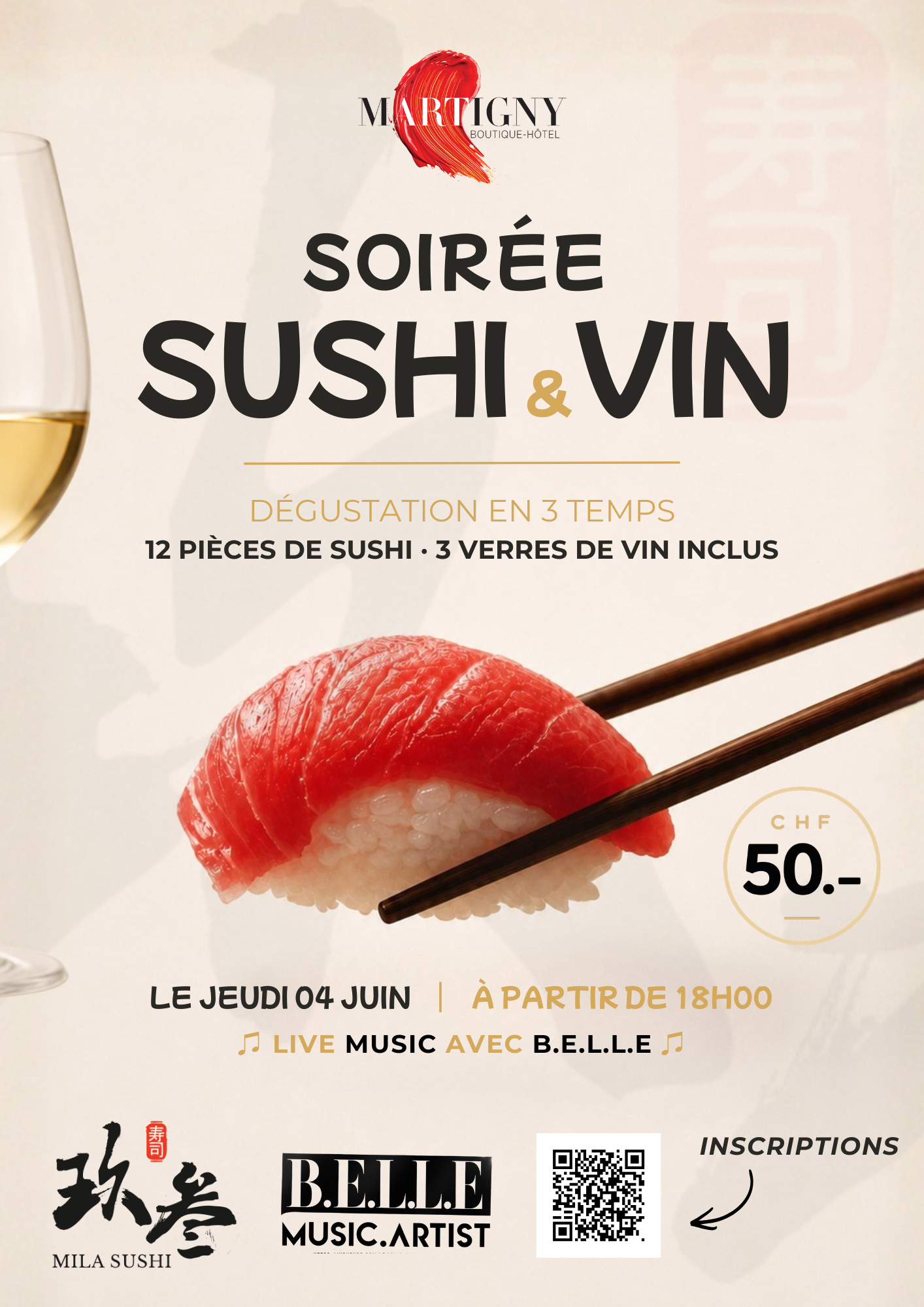 Soirée Vin & Sushi